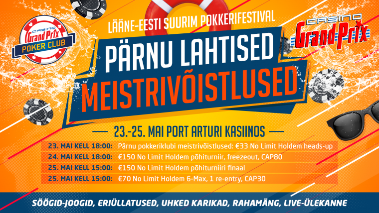 Sel reedel algab Pärnus 2019. aasta Lääne-Eesti suurim pokkeriturniir!