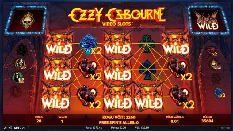 Ozzy Osbourne sai omanimelise slotimängu, saa kuni 100 tasuta spinni!