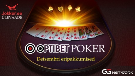 Optibeti pokkeritoa ja GG võrgustiku eripakkumised 2019. aasta detsembris