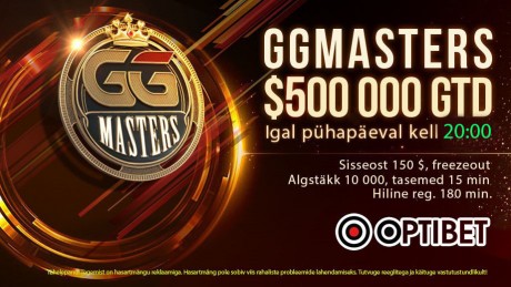 GG Mastersil tekkis overlay, Sunday Millioni parim eestlane sai 54. koha