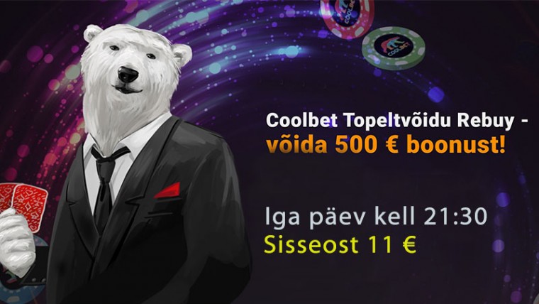Näita oma pokkeritaset ja võida Coolbetis 500-eurone boonus!