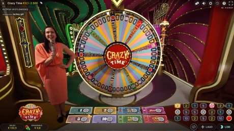 Live-kasiino uus hittmäng Crazy Time pakub põnevaid boonuseid ja suuri võite