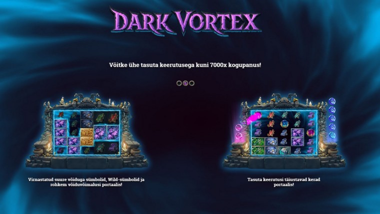 Ka septembris - saa Coolbetis iga päev 30 tasuta Dark Vortex spinni!