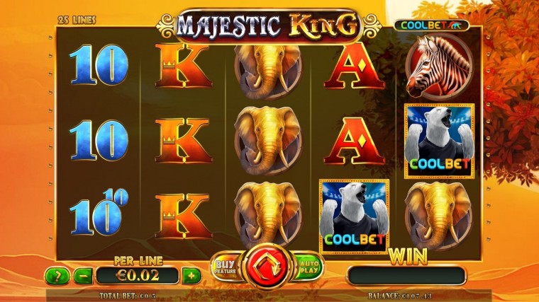 Mängi Coolbet Majestic King slotikal ning saa osa 10 000 eurost!