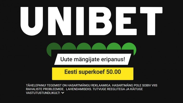 Panusta Unibetis megakoefiga Eesti edule korvpalli EM-il!