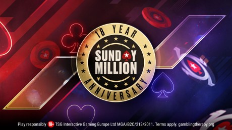Maailma üks suurimaid turniire Pokerstars Sunday Million tähistab 18. sünnipäeva