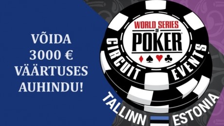 OlyBet loosib välja 3000 € väärtuses WSOP Ciruit Tallinn pileteid