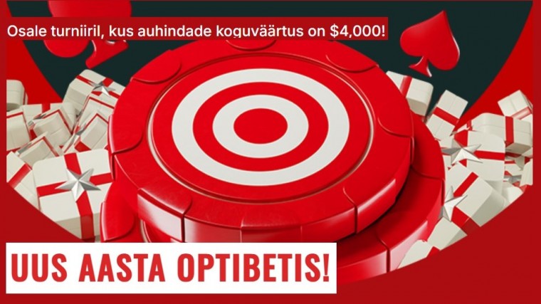 Osale TASUTA Optibeti uusaastaturniiril: võitjale 1500 € pakett!