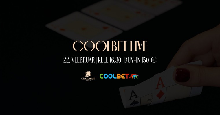 Coolbet Live´l läheb loosimisele suvel toimuva Coolbet Open põhiturniiri pilet!