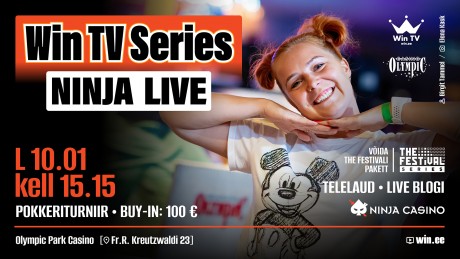 Osale t&auml;na Win TV Series kvalfikatsioonil - 10x 100 &euro; piletit garanteeritud!