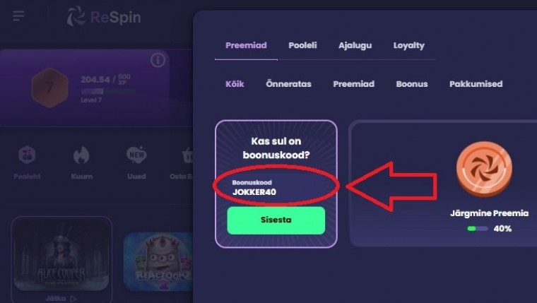 JOKKER40 boonuskood Respin.jpg