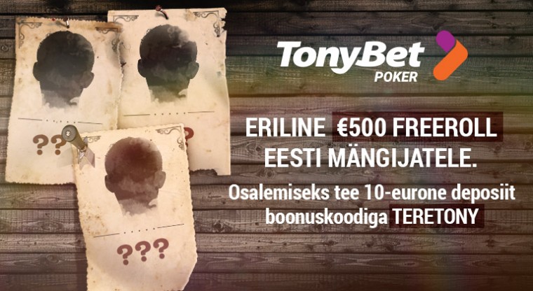 TonyBet korraldab Eesti mängijatele 500-eurose freerolli