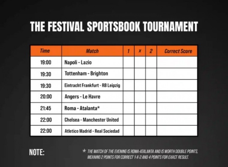 Epicbet x The Festival spordipanustamise turniir 