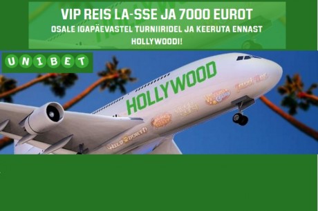 Unibeti slotiturniiril auhinnaks VIP reis Los Angelesse ja €7000 sularaha