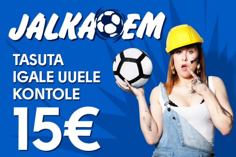 OlyBeti jalgpalli EM-i eripakkumine: €15 KINGITUSEKS, lisaks 100-eurone boonus