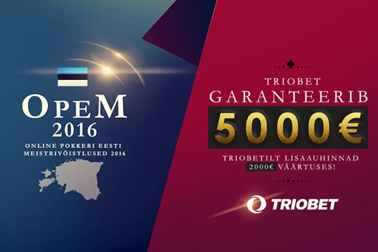 OPEM Triobetis: €5000 garanteeritud auhinnafond + €2000 väärtuses lisaauhindu