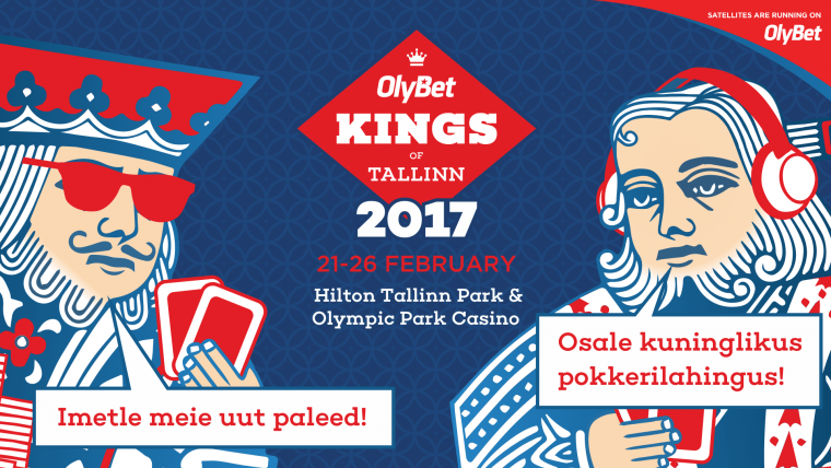 Regiooni suurim pokkerifestival OlyBet Kings of Tallinn toimub 21.-26.02.2017