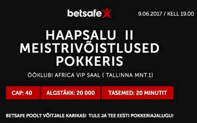 Reedel selgub Eesti vanimas ööklubis 2017. aasta Haapsalu pokkerimeister