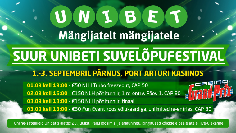 Sel nädalavahetusel toimub Pärnus eksklusiivne Unibeti suvelõpufestival