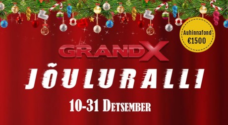 Algas GrandX Jõuluralli - auhinnafond 1500 eurot