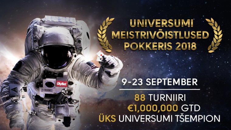 Miljon eurot garanteeritud Universumi Meistrivõistlused Pokkeris 9.-23.september