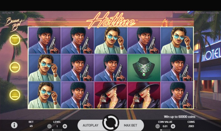 Nostalgialaks: kultusseriaalist Miami Vice inspireeritud slotimäng Hotline